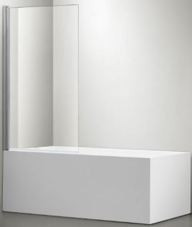 Шторка на ванну Aquatek AQ DEL SBA 08015CH 80см хром